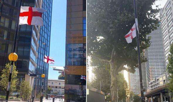 Canary Wharf, England flags.jpeg